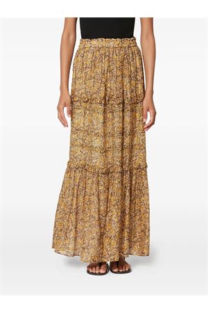 Gonna con volant volomia in voile di cotone biologico MARANT ÉTOILE | JU0488FAD1J14E67KI